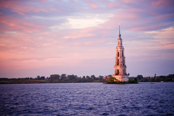 Fototapeta premium kalyazin russian ancient bell tower