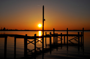 Obraz premium Sunset at Jordan Point