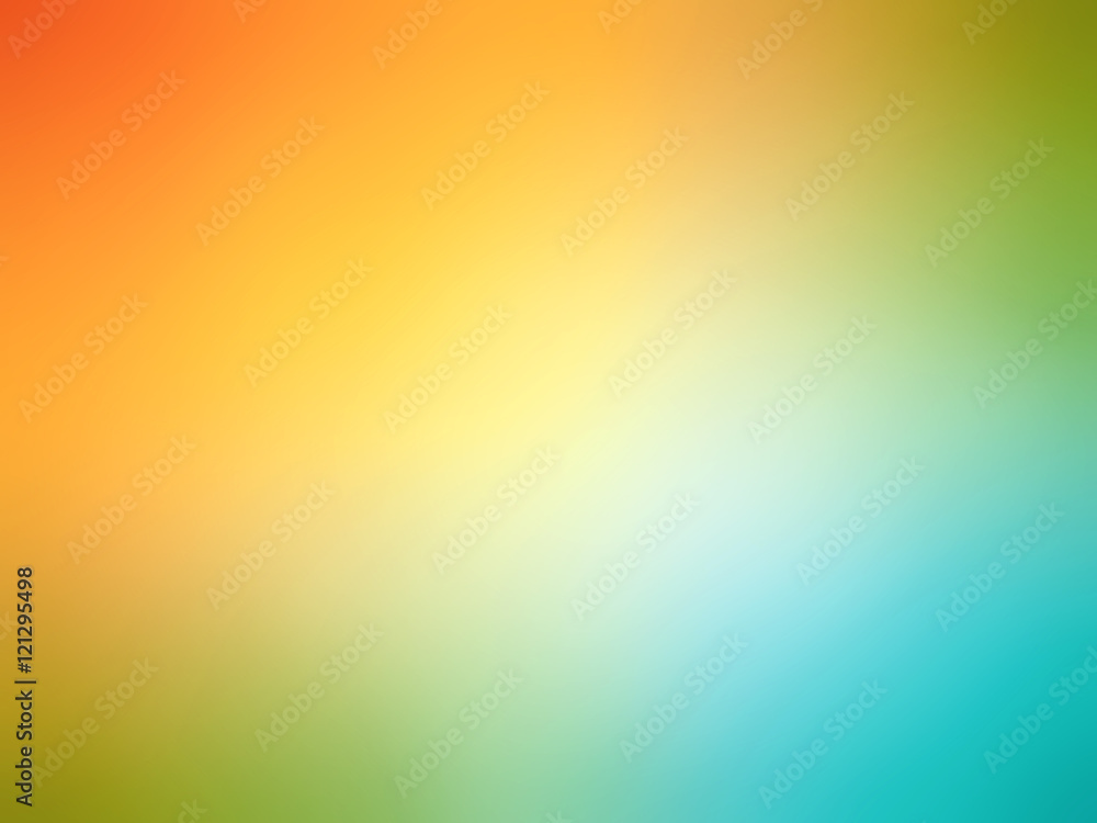 Wall mural gradient rainbow colored blurred background