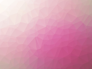 Fototapeta na wymiar White pink gradient polygon shaped background
