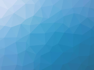 Turquoise blue gradient polygon shaped background