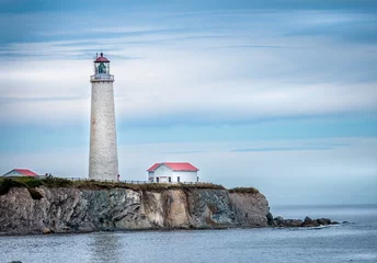 Cercles muraux Phare Le plus vieux phare de la Gaspésie, Québec