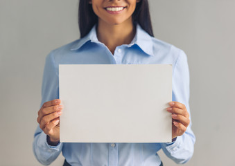 Beautiful young business lady