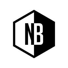 INITIAL hexsagonal HALF LOGO