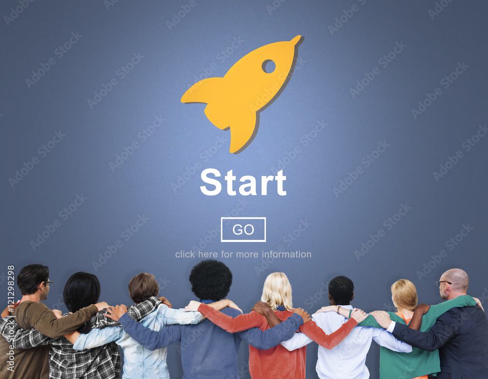 Poster start begin activation begin first build forward concept