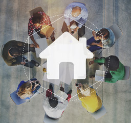 Home Community Online Technology Graphic Concept