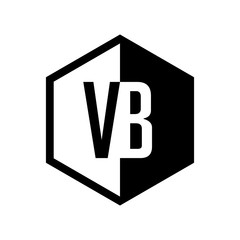 INITIAL hexsagonal HALF LOGO