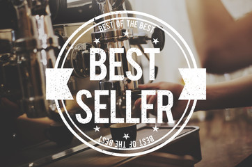 Best Seller Certificate Stamp Concept