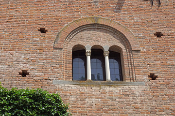 detail of a medieval building