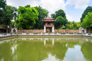 Fototapeta na wymiar Temple of Literature in Ha Noi