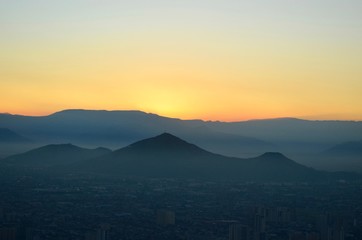 Pôr-do-sol em Santiago III