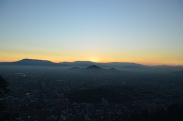 Pôr-do-sol em Santiago II
