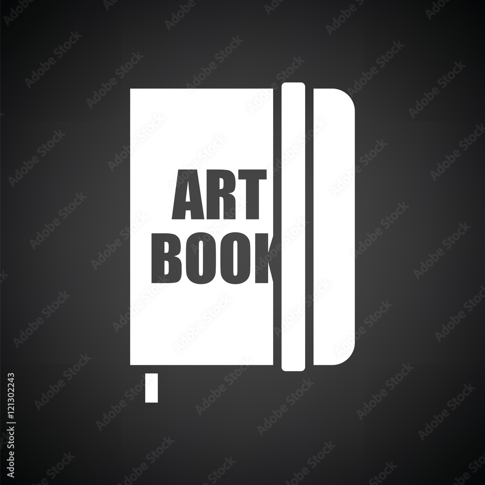 Sticker sketch book icon