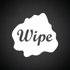 Wipe cloth icon