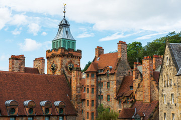 Fototapeta premium picturesque Dean Village in Edinburgh, Scotland