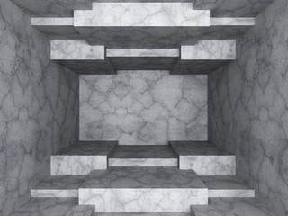 Concrete wall geometric architecture background