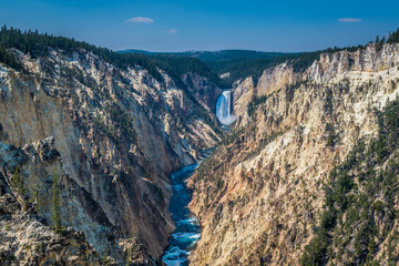Lower falls of Yellowstone Canyon