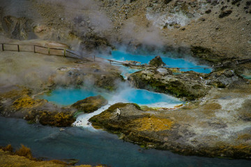 Fototapeta na wymiar Natural hot springs