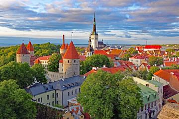 Obraz premium Tallin Skyline, Estonia
