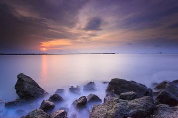 landscape and seascape and skies