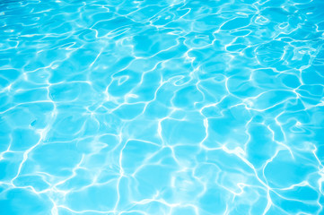 Fototapeta na wymiar Blue water surface and abstract, Blue water surface in swimming pool