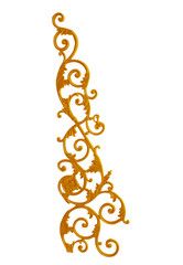 Obraz premium Ornament elements frame, vintage gold floral designs