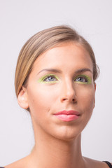 Obraz premium head face beauty young woman healthy skin