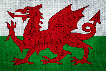 WALES, Flag, Canvas Flag