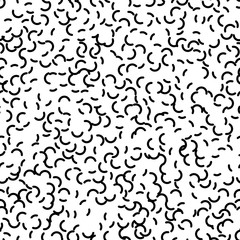Seamless black and white abstract pattern. Memphis style. Decorative