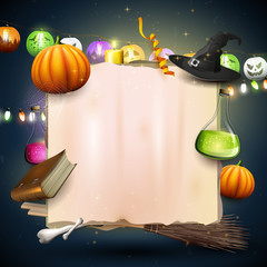 Halloween card or background