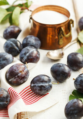 Fresh plums