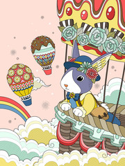 Lovely adult coloring page