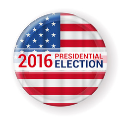 2016 presidential election badge. vector illustration