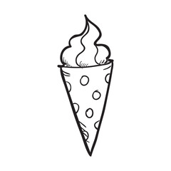 Doodle food element. Vector illustration.
