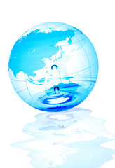 水滴と地球