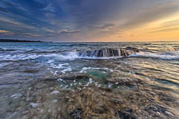 the landscape for the skies and sea