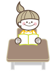 勉強　女の子