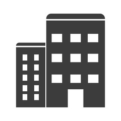 Apartment icon. Apartment Vector isolated on white background. Flat vector illustration in black. EPS 10