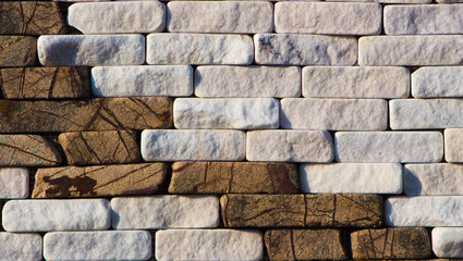 wall of an old decorative bricks sample