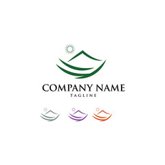 Farm Nature Mountain Logo Icon Vector
