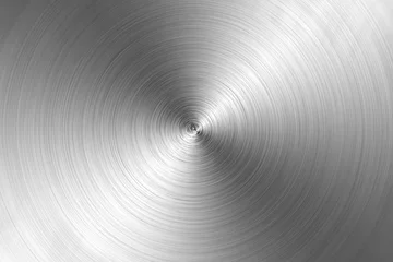 Rolgordijnen Circular brushed metal texture © Aniruth