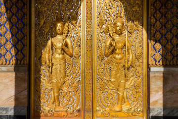 Monument of golden buddha,Temple Thailand