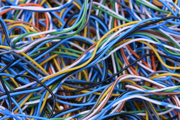 Abstract computer network, information chaos