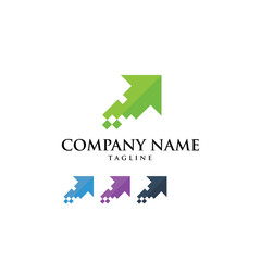 Finance Economy Accounting arrow Logo Icon Vector