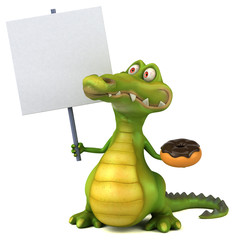 Fototapeta premium Fun crocodile