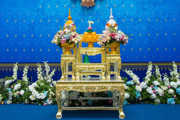 set of altar table in Thailand