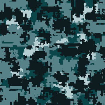 Digital Camouflage Seamless Patterns