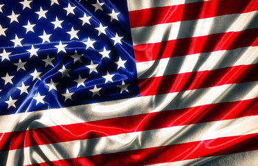 American Flag - waving fabric