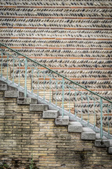 Architecture detail in a street in Toulouse