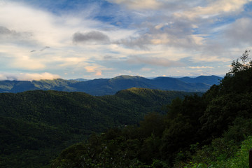 An evening drive through the Blue Ridge Mountains